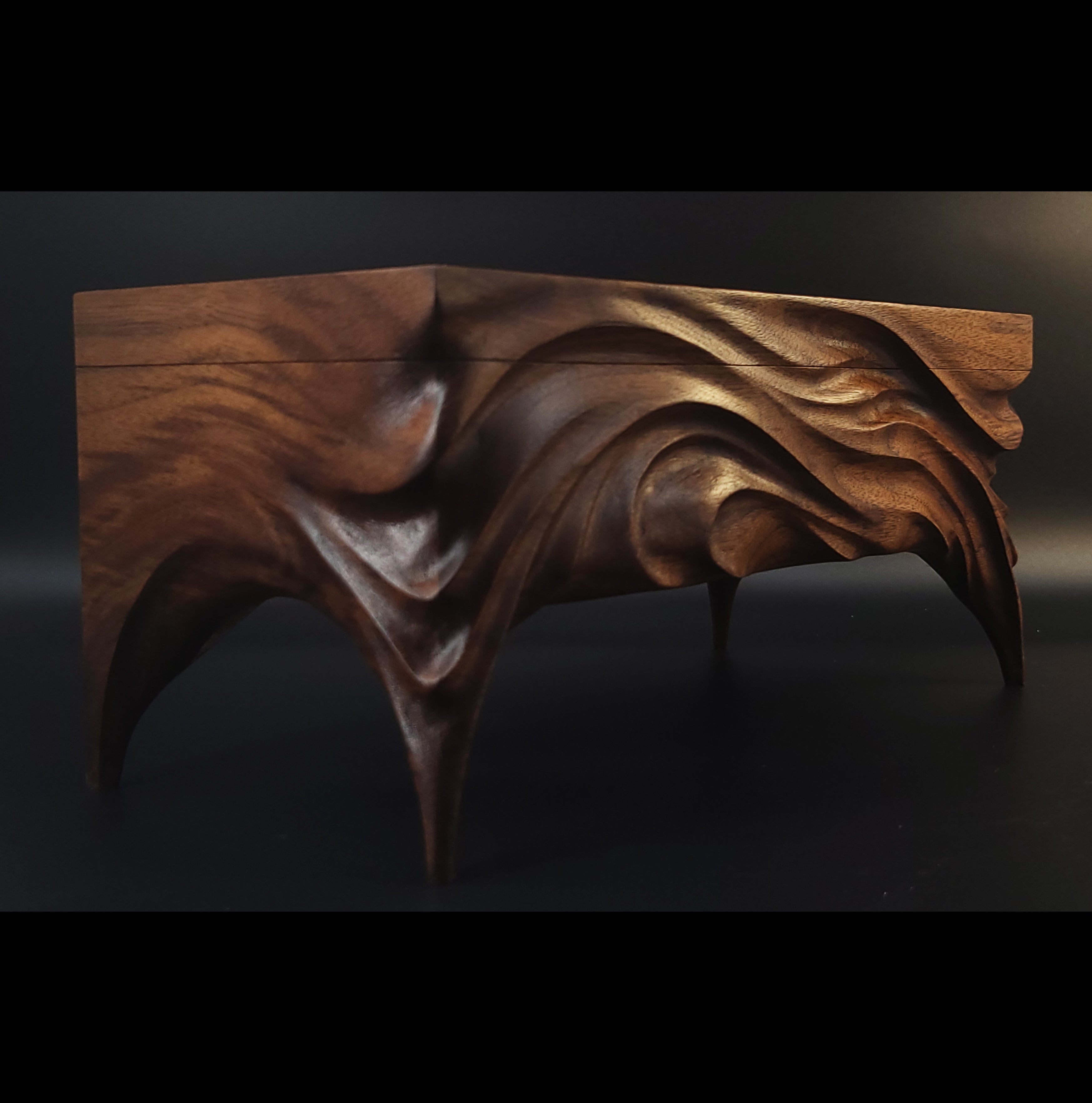 Hand carved keepsake box