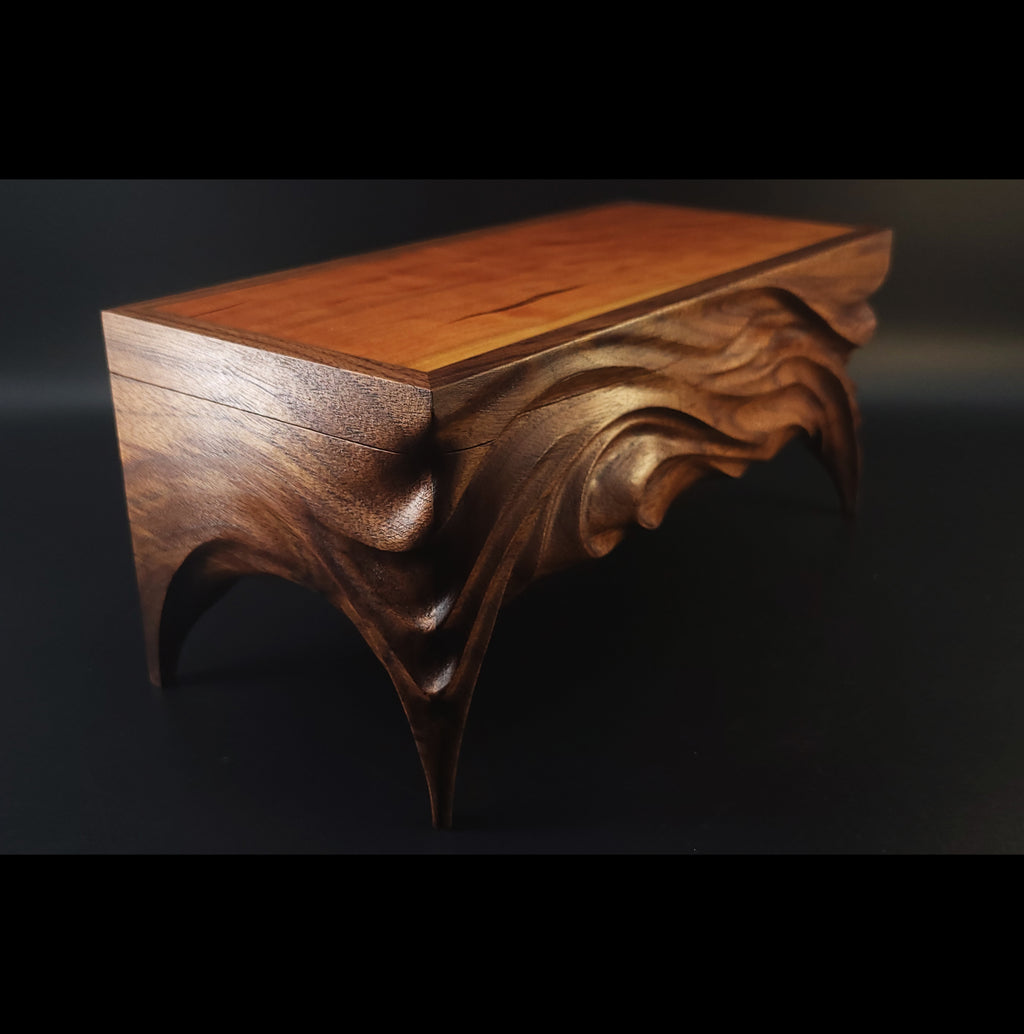 Hand carved keepsake box