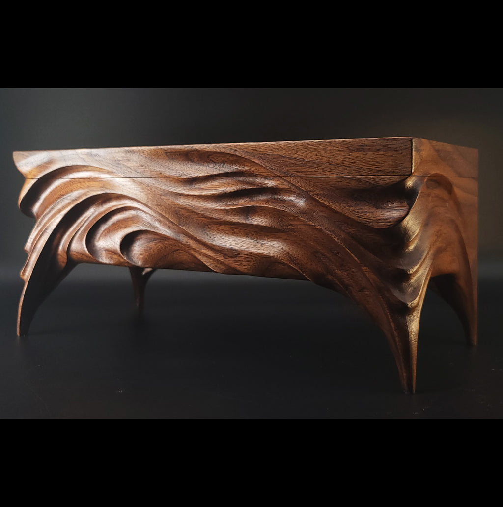 Hand carved keepsake box