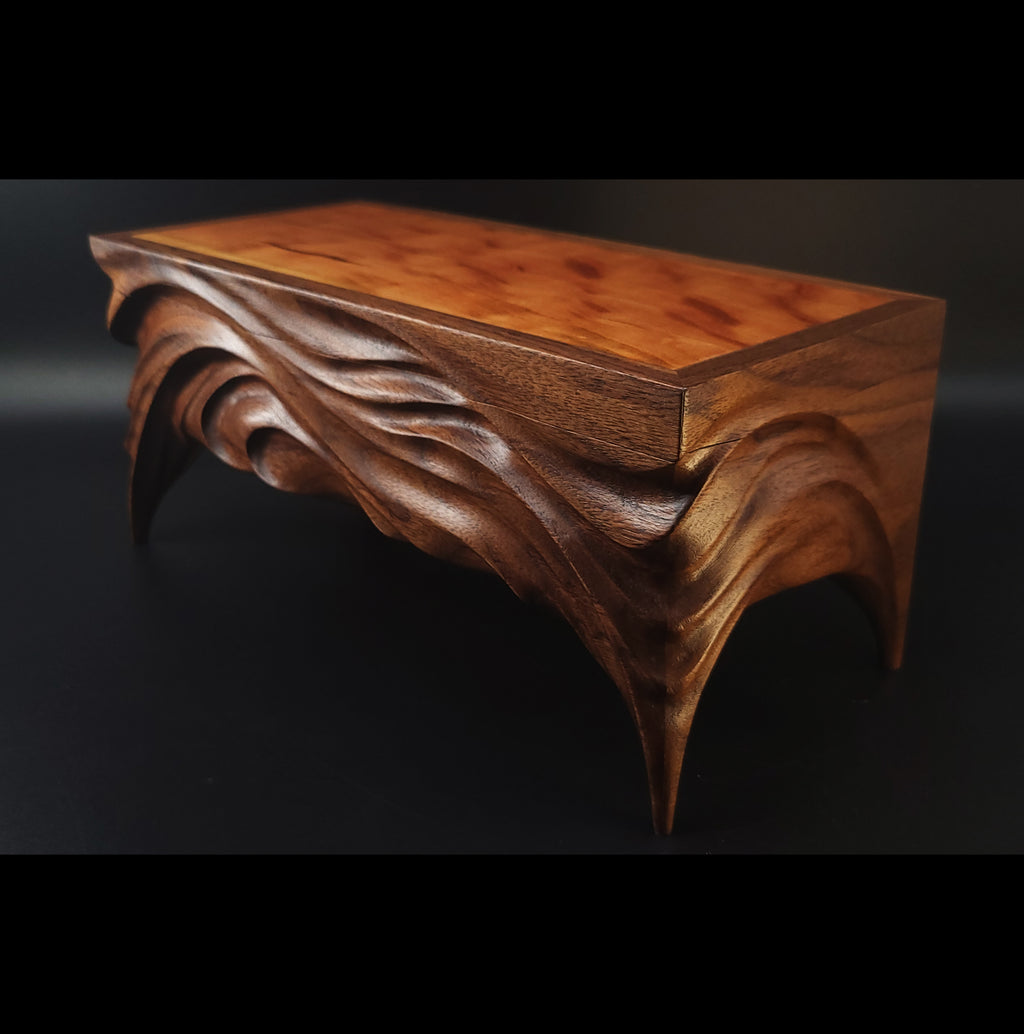 Hand carved keepsake box