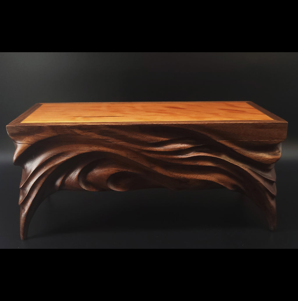 Hand carved keepsake box