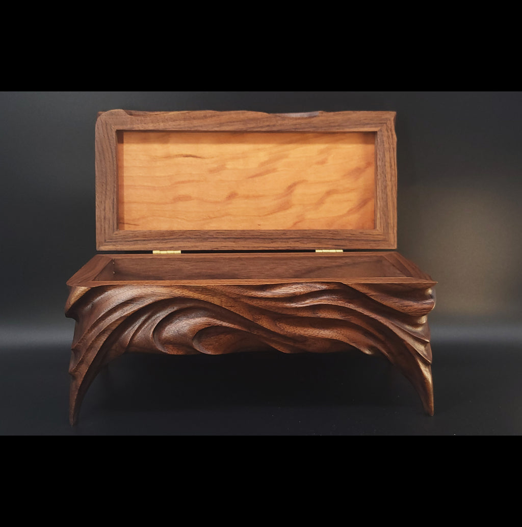 Hand carved keepsake box