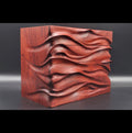 Hand Carved Padauk Jewelry Box: Artisan Wooden box