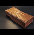 Hand Carved walnut Pencil Box: Artisan Wooden box